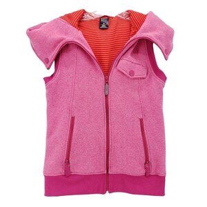BURTON Dryride Starr Hooded Vest Pink EUC Size MEDIUM